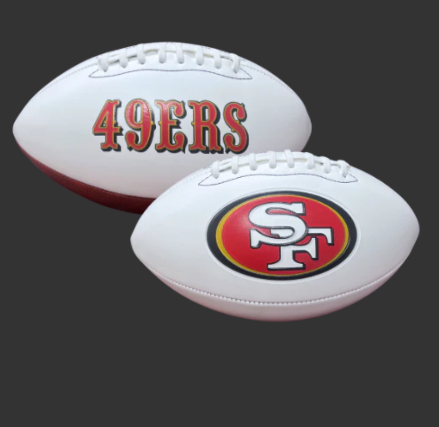 SAN FRANCISCO 49ERS EMBOSSED NFL SIGNATURE SERIES FOOTBALL