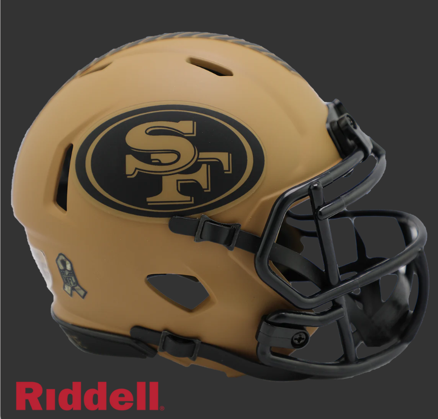 SAN FRANCISCO 49ERS SALUTE TO SERVICE 23 MINI HELMET