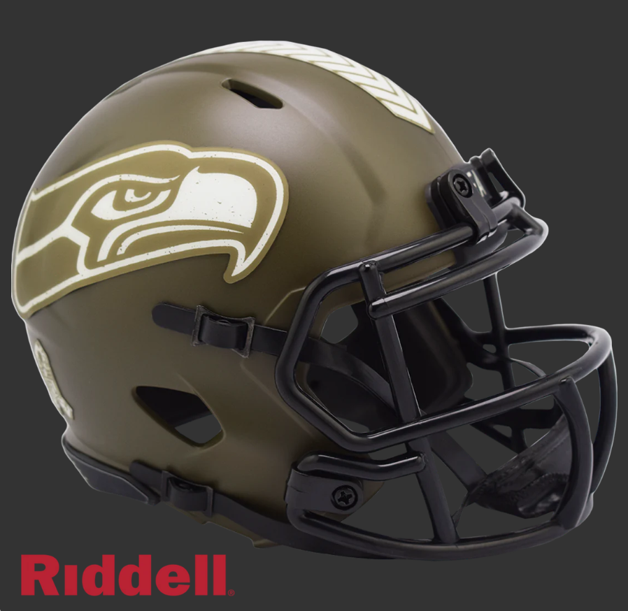 SEATTLE SEAHAWKS SALUTE TO SERVICE 22 MINI HELMET