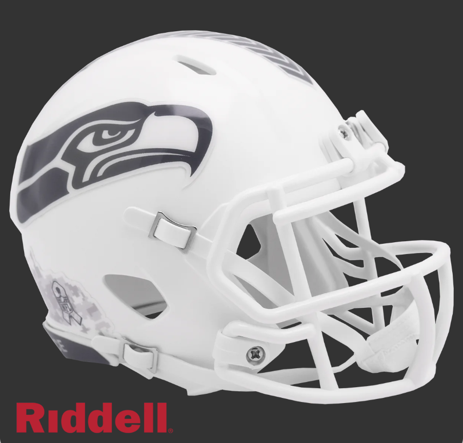 SEATTLE SEAHAWKS SALUTE TO SERVICE 24 MINI HELMET