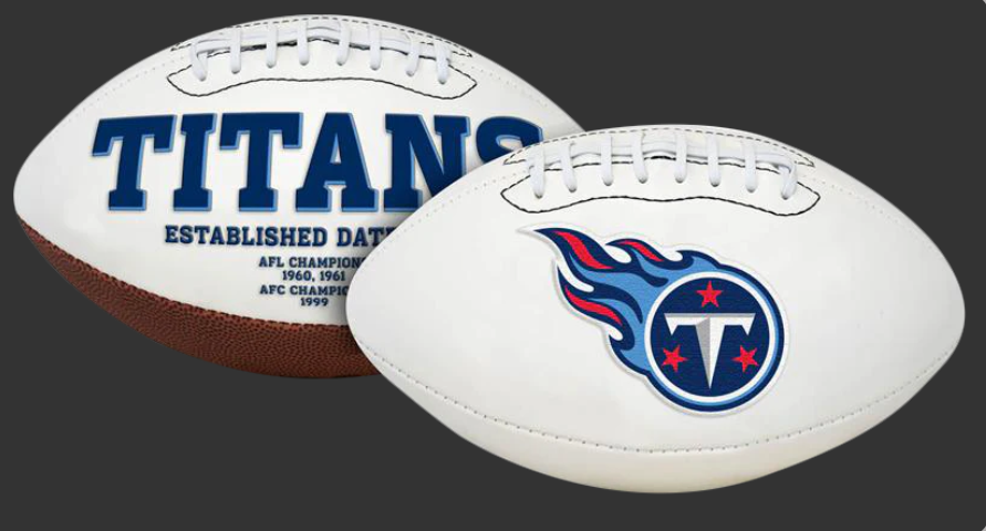TENNESSEE TITANS RAWLINGS NFL SIGNATURE SERIES FOOTBALL