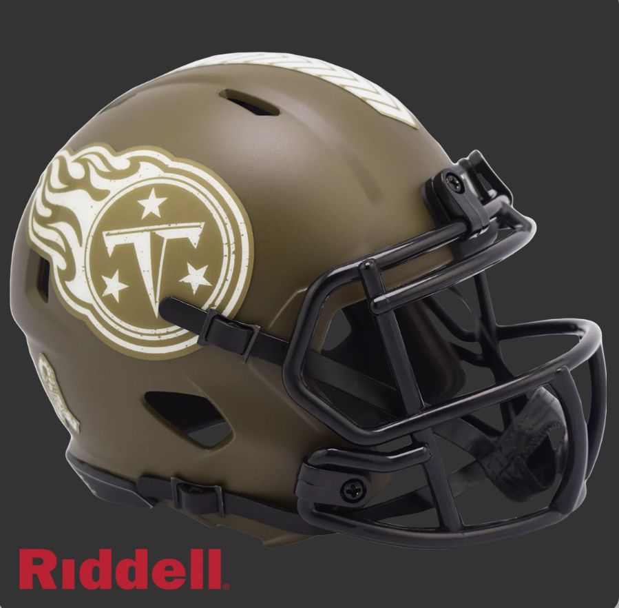 TENNESSEE TITANS SALUTE TO SERVICE 22 MINI HELMET