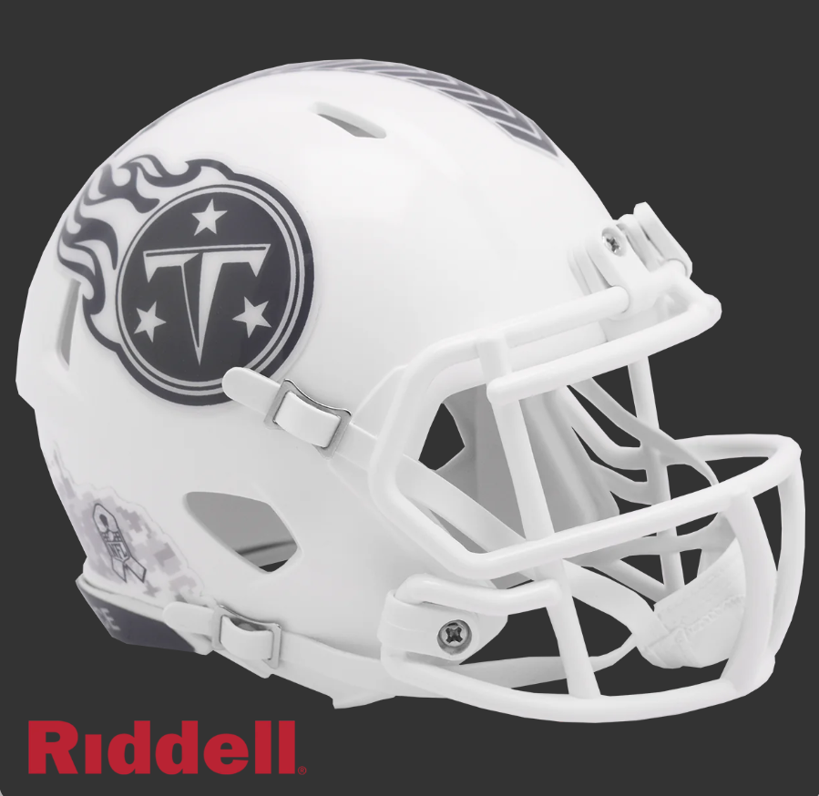 TENNESSEE TITANS SALUTE TO SERVICE 24 MINI HELMET