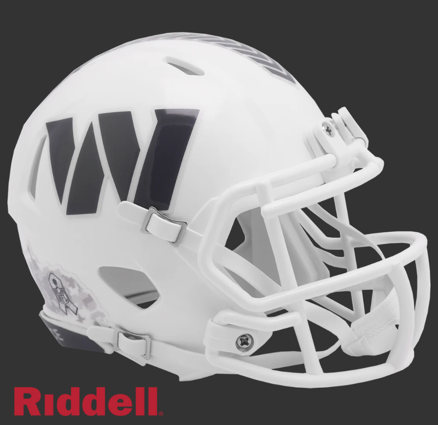 WASHINGTON COMMANDERS SALUTE TO SERVICE 24 MINI HELMET