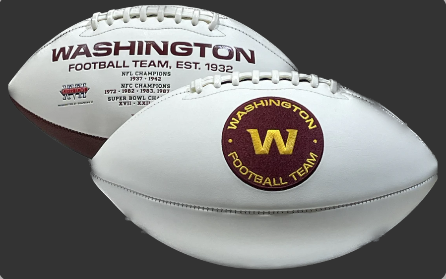 WASHINGTON FOOTBALL TEAM RAWLINGS NFL SIGNATURE SERIES FOOTBALL