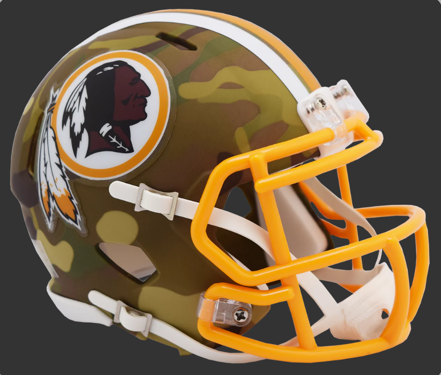 WASHINGTON REDSKINS CAMO LIMITED EDITION MINI HELMET