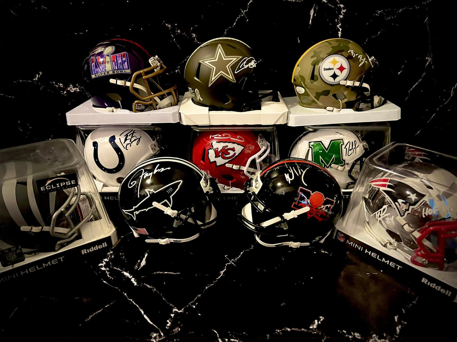 Signed Mini Helmets