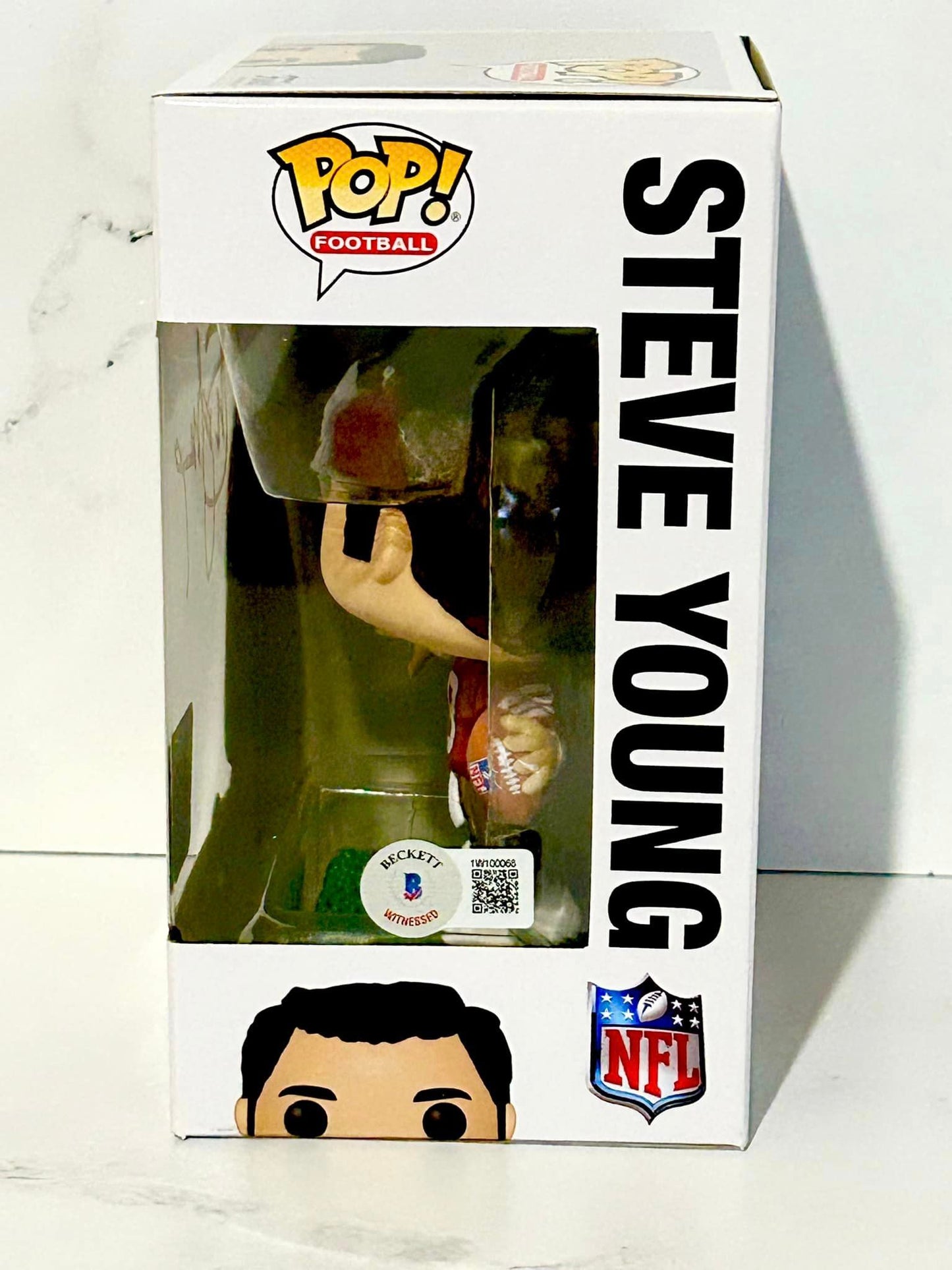 Steve Young Signed Funko Pop #153 Beckett Certified