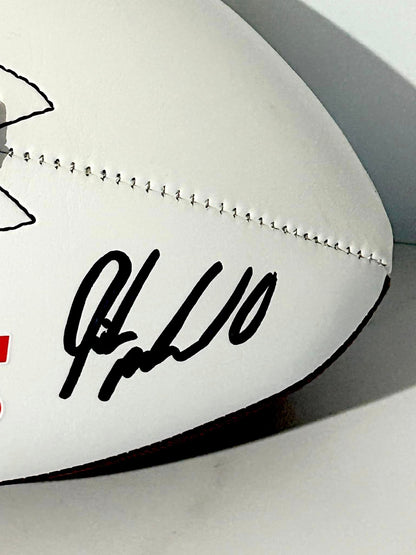 Isiah Pacheco Signed Football JSA Certified