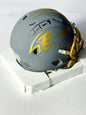 Justin Tucker Signed Ravens Slate Mini Helmet JSA Certified