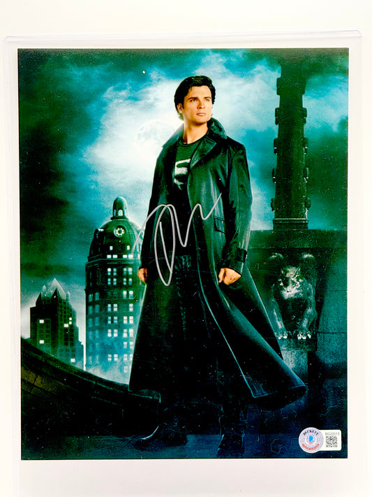 Tom Welling Smallville Signed 8x10 Photo Beckett Certified