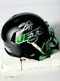 Breece Hall Signed Jets Alt Mini Helmet JSA Certified