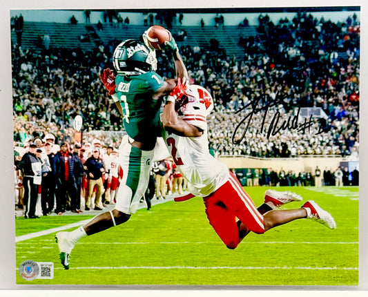 Jayden Reed Signed MSU Packers 8x10 Photo Beckett Certified