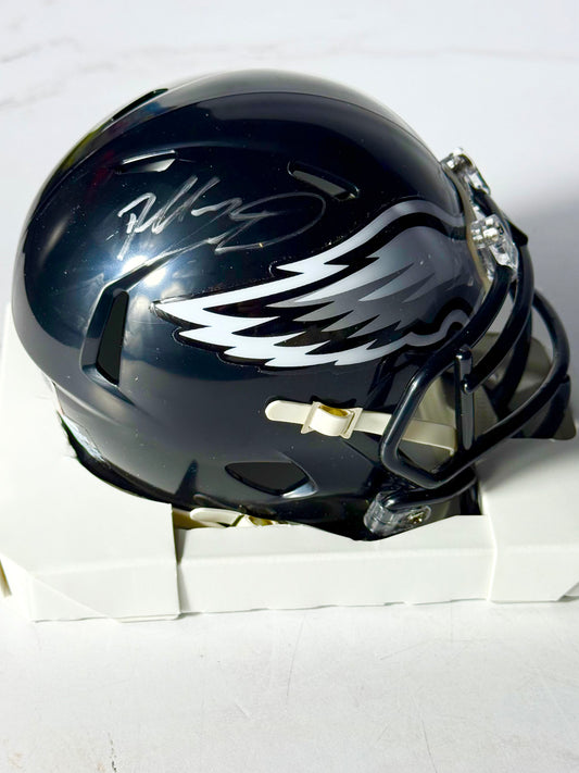 Dallas Goedert Signed Eagles Mini Helmet Beckett Certified