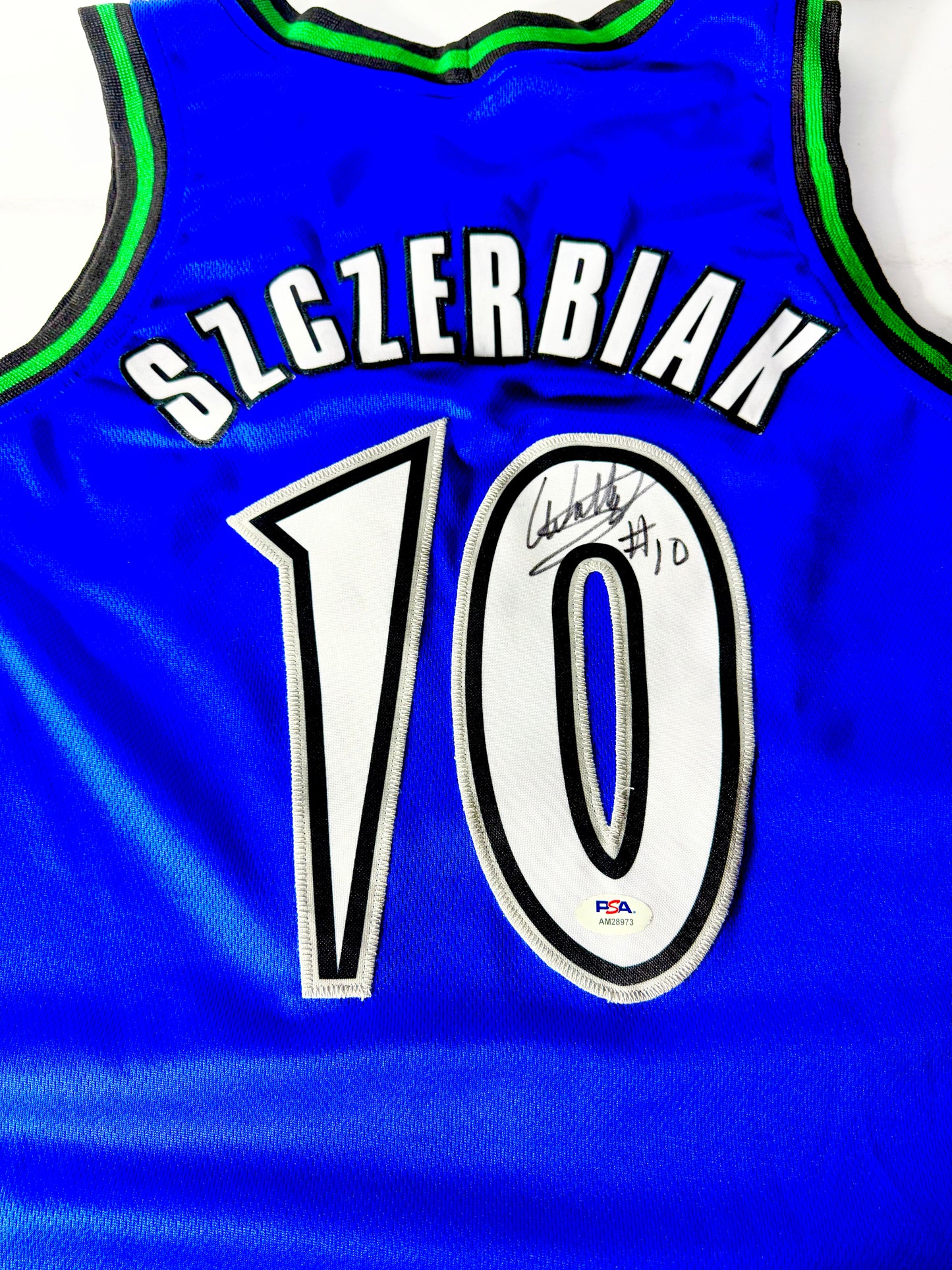 Wally Szczerbiak Signed Timberwolves Jersey PSA Certified