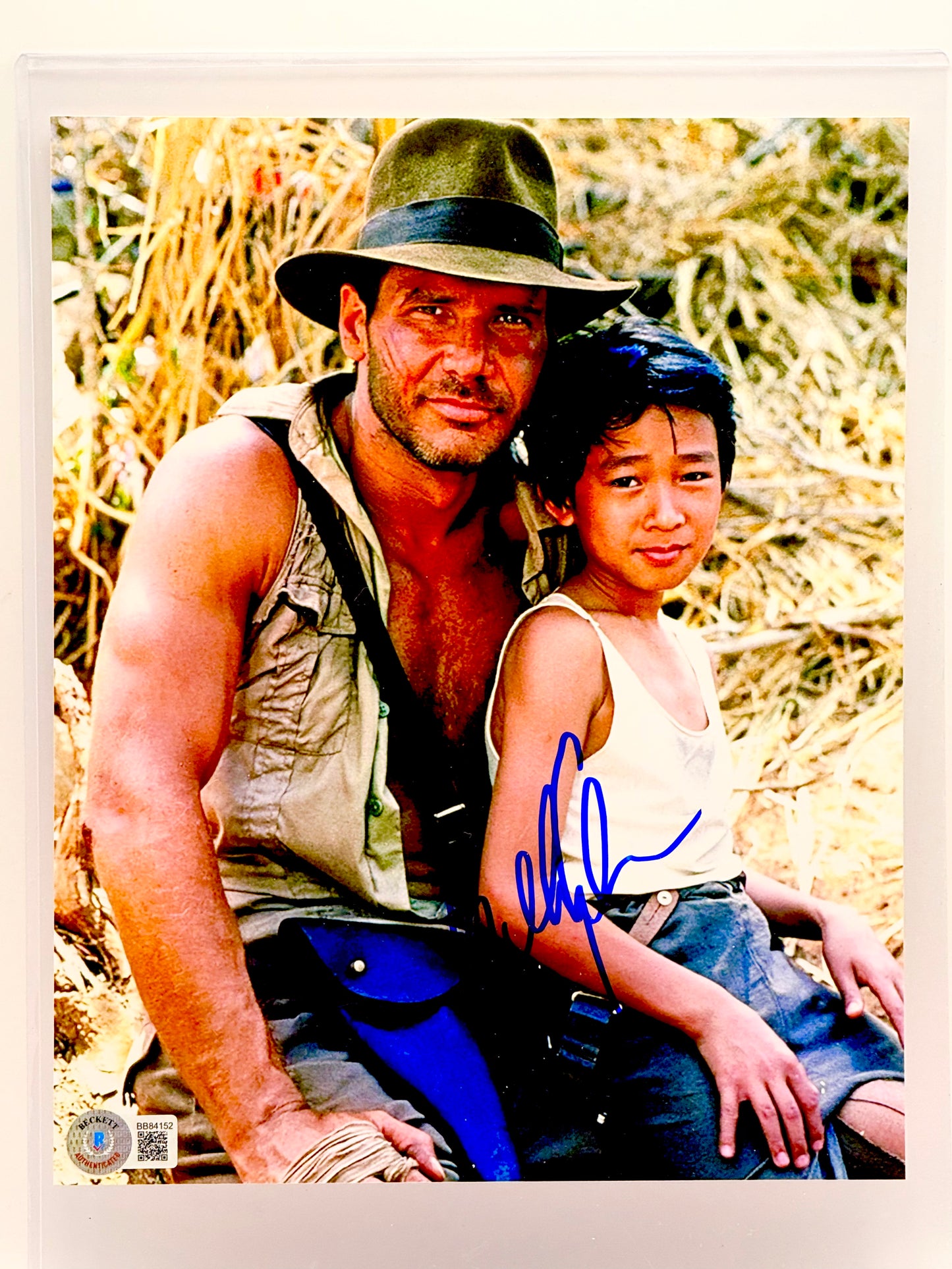 Ke Huy Kwan Indiana Jones Signed 8x10 Photo Beckett Certified