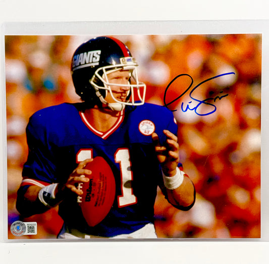 Phil Simms Signed 8x10 Photo Beckett Certified