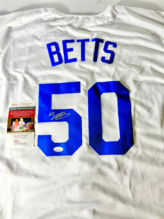 Mookie Betts Signed Dodgers Jersey JSA Certified