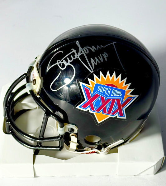 Steve Young Signed SB (49ers) Mini Helmet JSA Certified