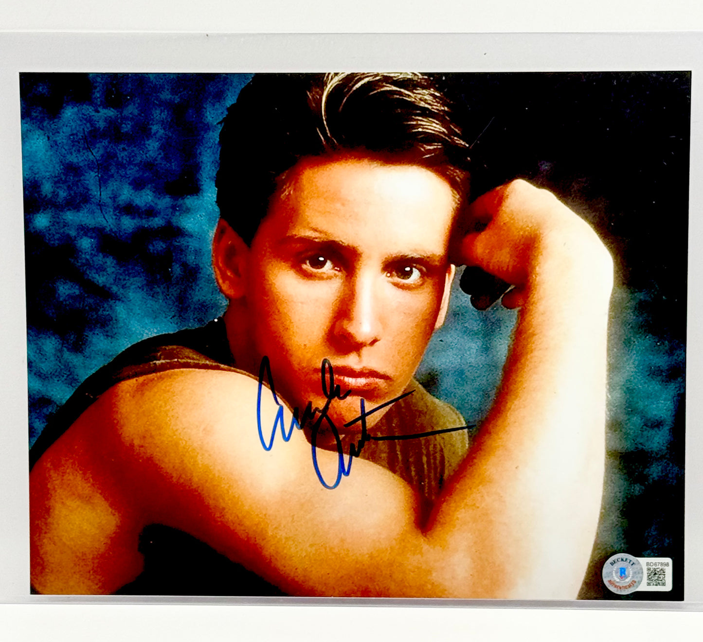 Emilio Estevez Breakfast Club Signed 8x10 Photo Beckett Certified