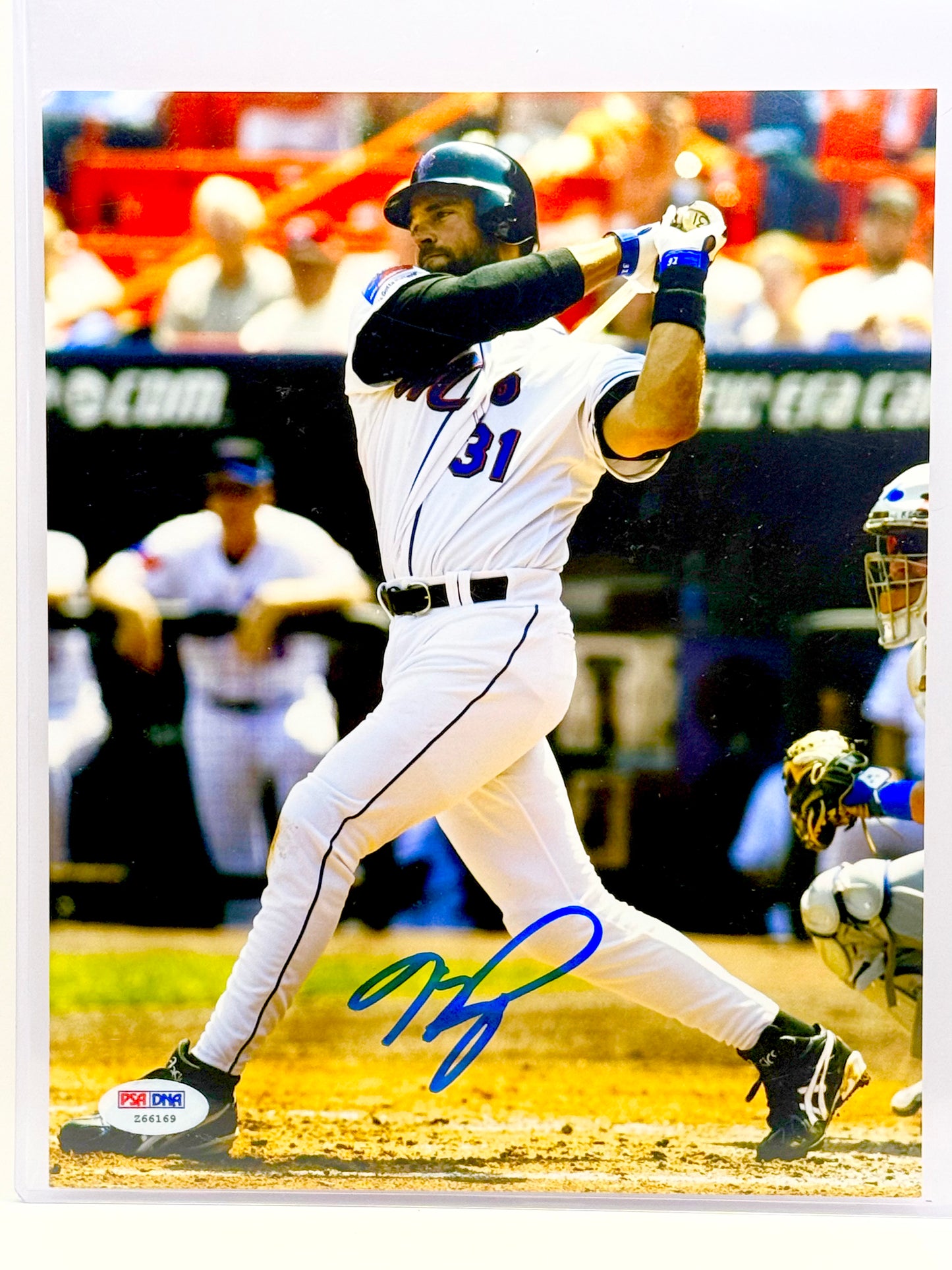 Mike Piazza Signed Mets 8x10 Photo PSA Certified