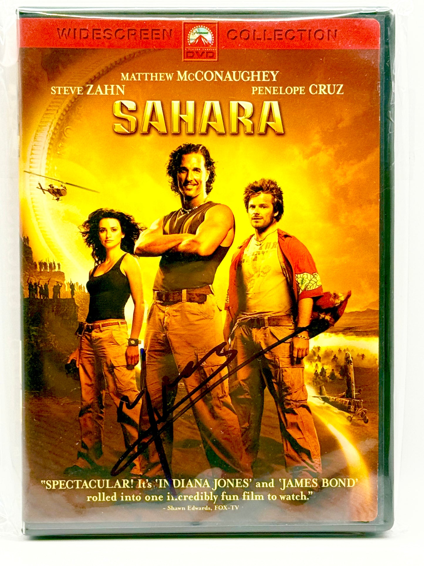 Matthew McConaughey Signed Sahara DVD JSA Certified