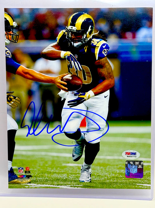 Todd Gurley signed 8x10 Photo PSA Certified