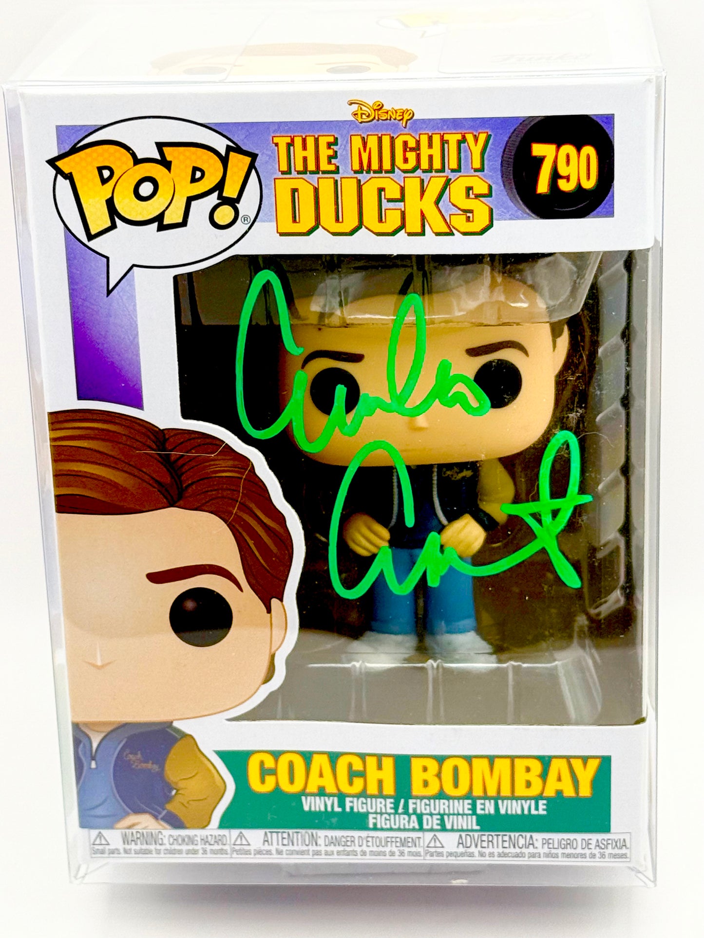 Emilio Estevez Mighty Ducks Signed Funko Pop Beckett Certified