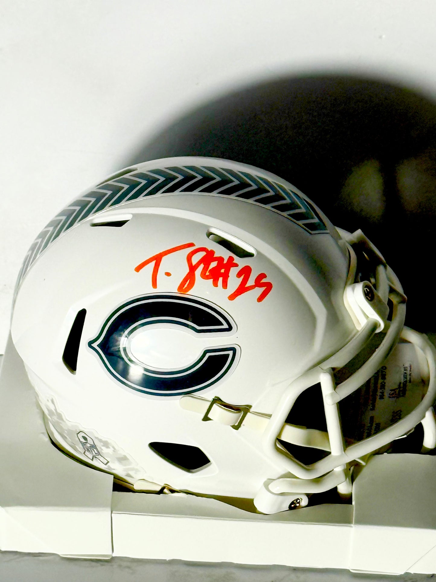 Tyrique Stevenson Signed Bears STS 3 Mini Helmet JSA Certified