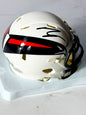 Bijan Robinson Signed Falcons New ALT Mini Helmet Beckett Certified