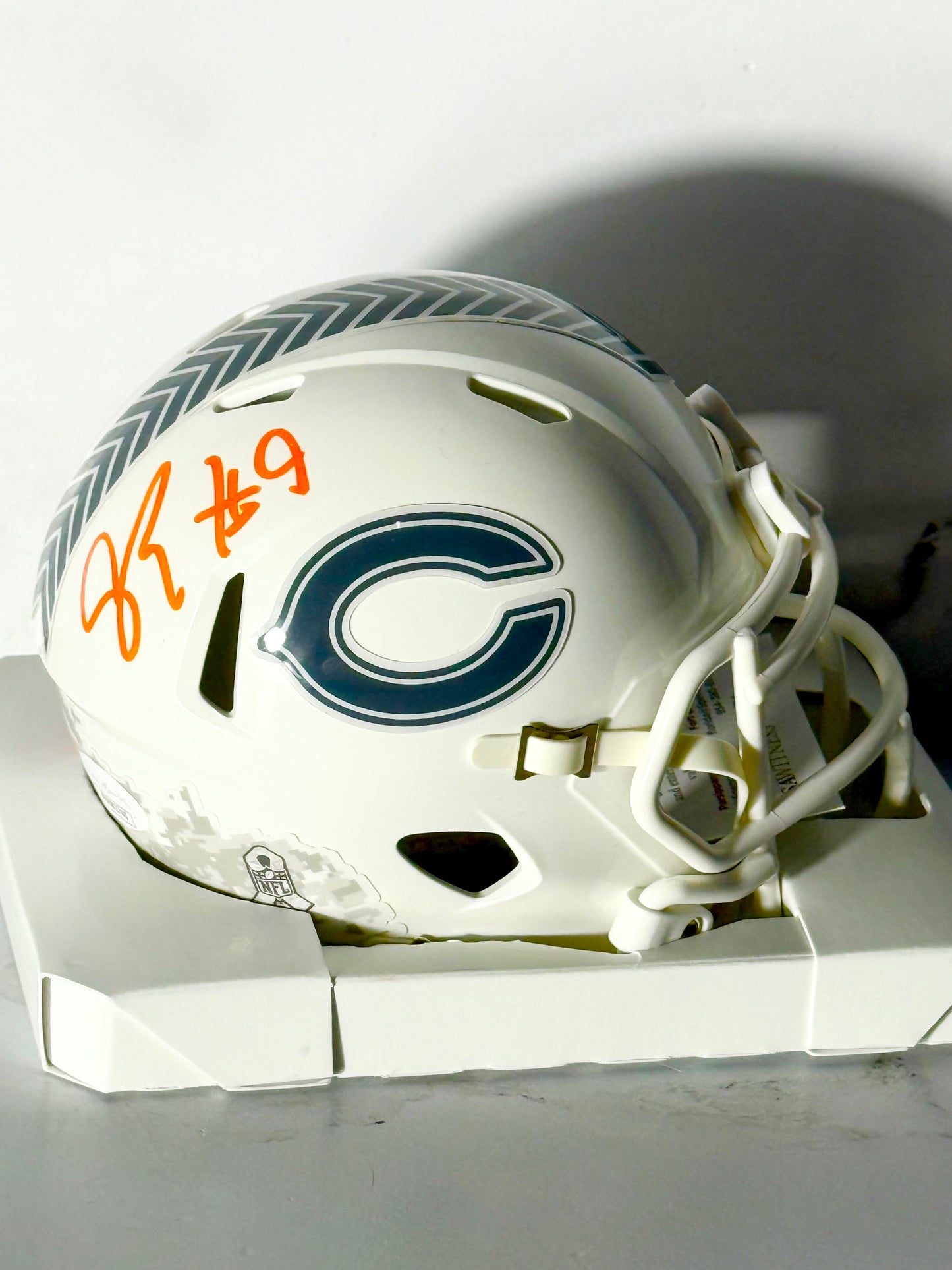 Jaquan Brisker Signed Bears STS 3 Mini Helmet JSA Certified