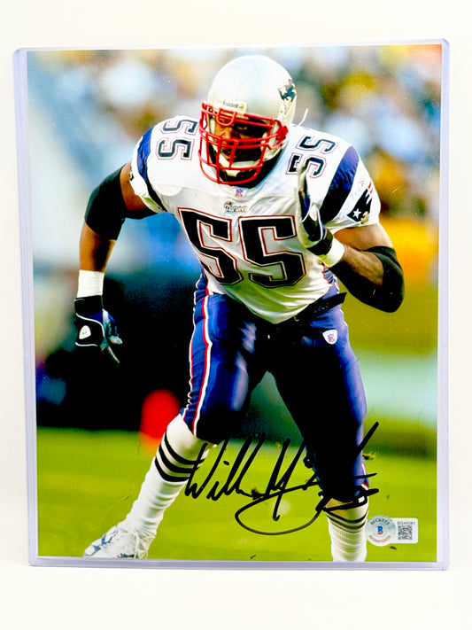 Willie McGinest Signed 8x10 Photo Beckett Certified