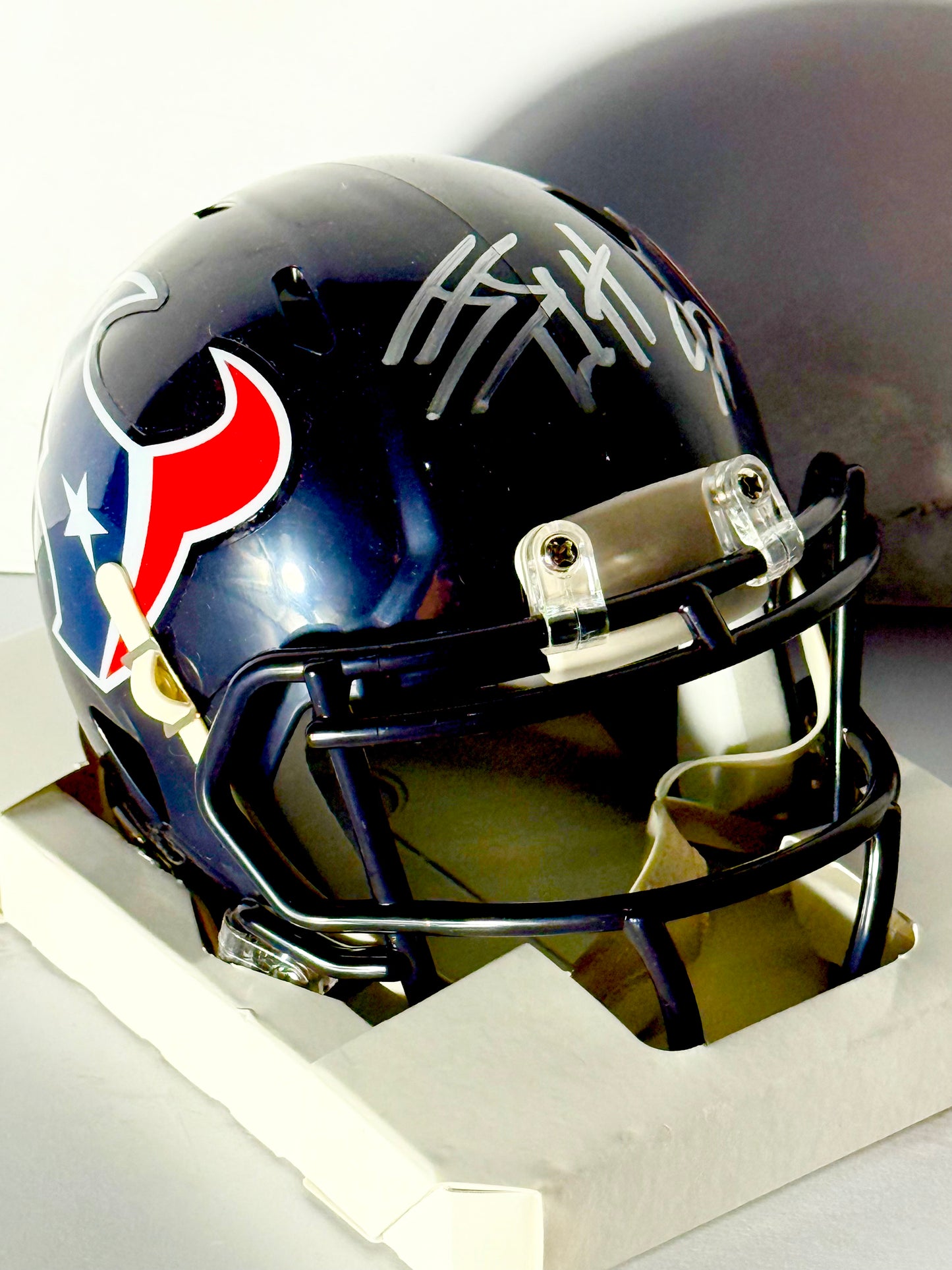 JJ Watt Signed Texans Mini Helmet Watt Player Holo