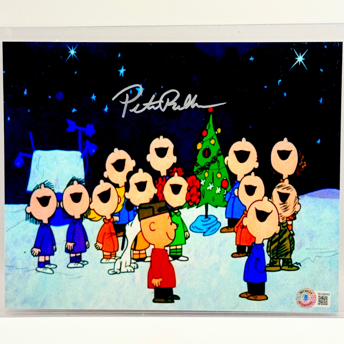 Peter Robbins Charlie Brown Signed 8x10 Photo Beckett Certified