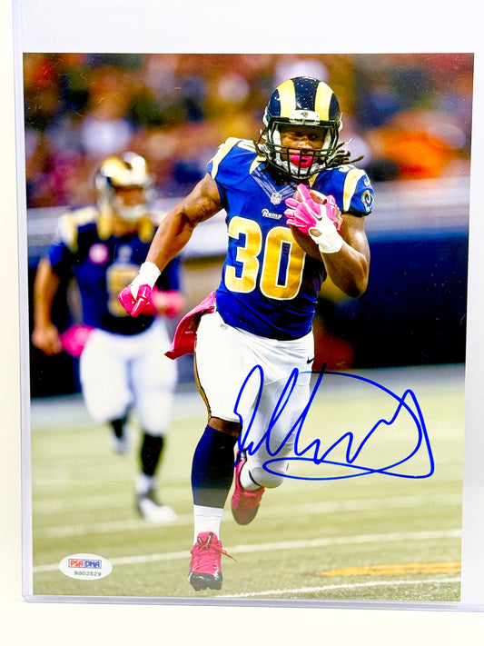 Todd Gurley Signed Rams 8x10 Photo PSA Certified