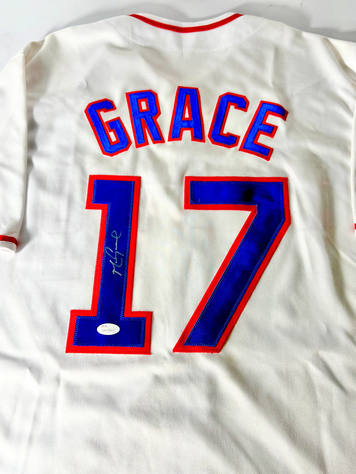 Mark Grace Signed Cubs Jersey JSA Certified