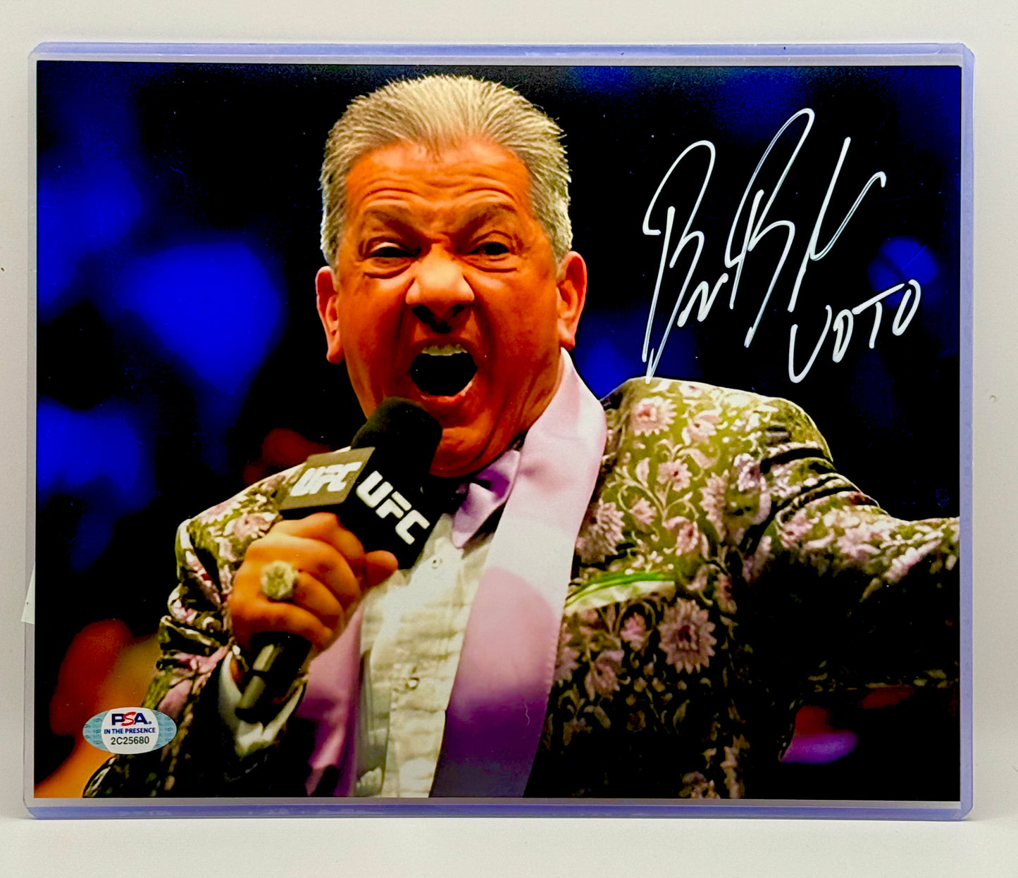 Bruce Buffer Signed UFC 8x10 Photo PSA Certified