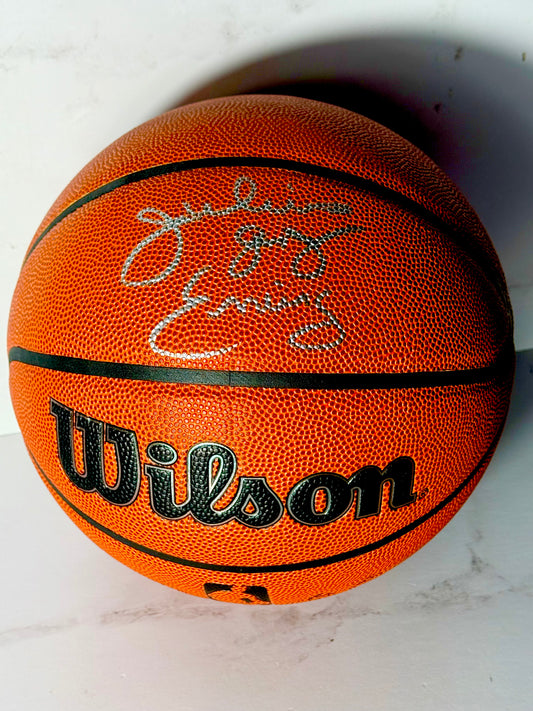 Julius Erving Signed 76ers Signed Official Basketball (Dr J) JSA Certified