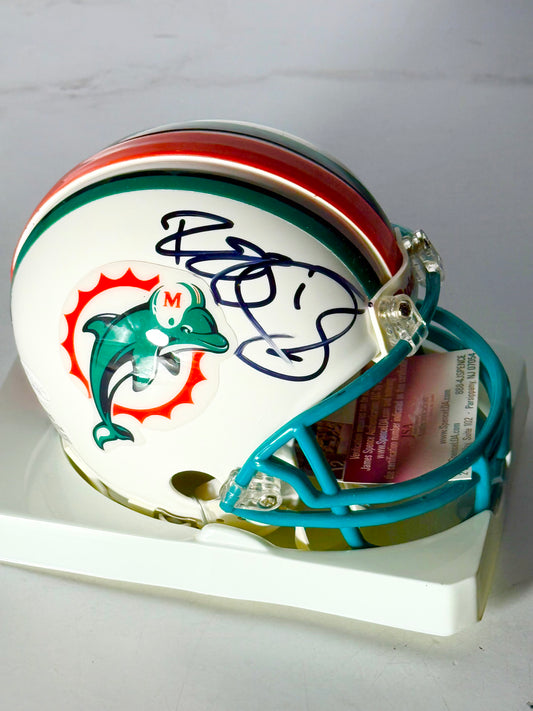 Reggie Bush Signed Rare Dolphins Mini Helmet JSA Certified