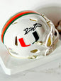 Devin Hester Signed Hurricanes Bears Mini Helmet PSA Certified