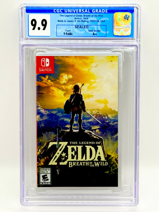 Legend of Zelda Breath of the Wild Nintendo Switch CGC Graded 9.9 A++ High Pop