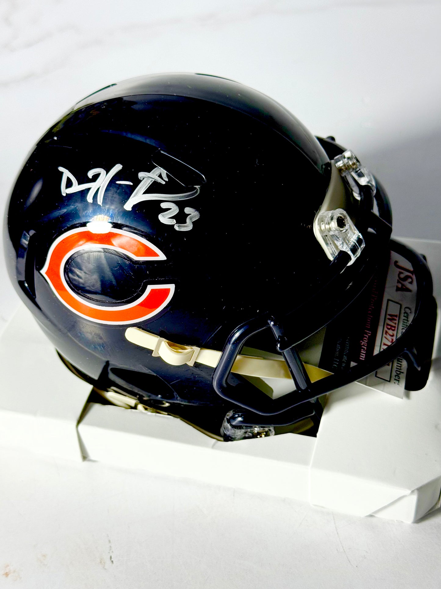 Devin Hester Signed Bears Mini Helmet JSA Certified