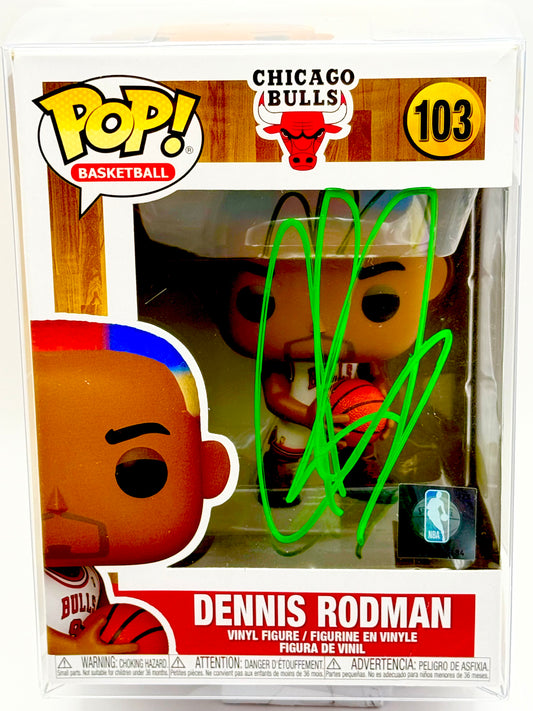 Dennis Rodman Bulls Signed Funko Pop JSA Certified