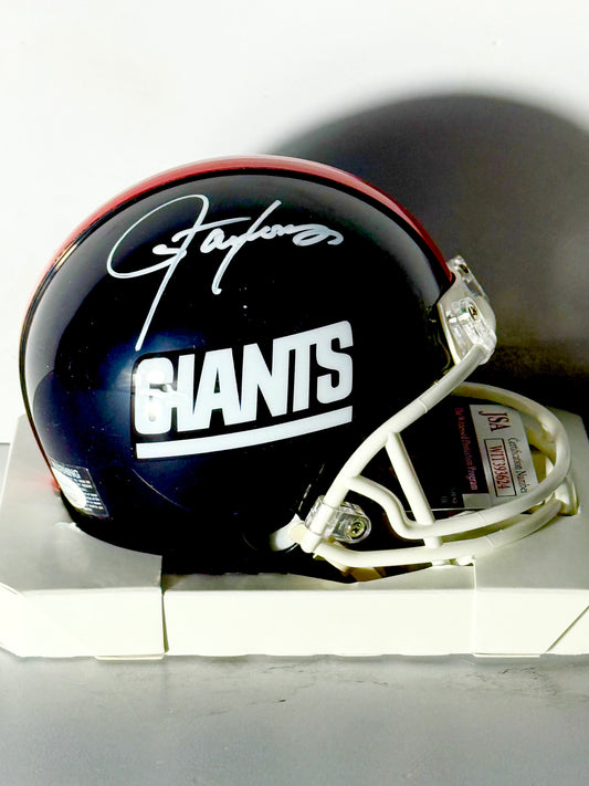 Lawrence Taylor Signed Giants Mini Helmet JSA Certified