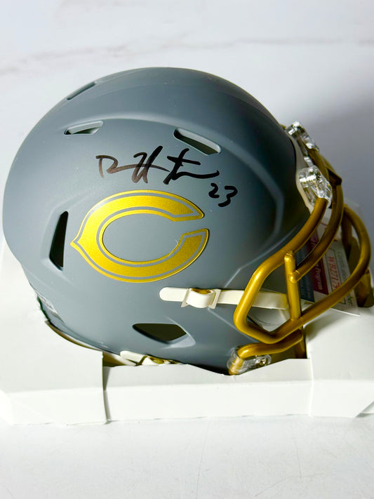 Devin Hester Signed Bears Slate Mini Helmet JSA Certified