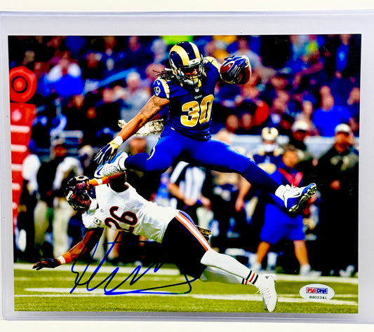 Todd Gurley Signed Rams 8x10 Photo PSA Certified