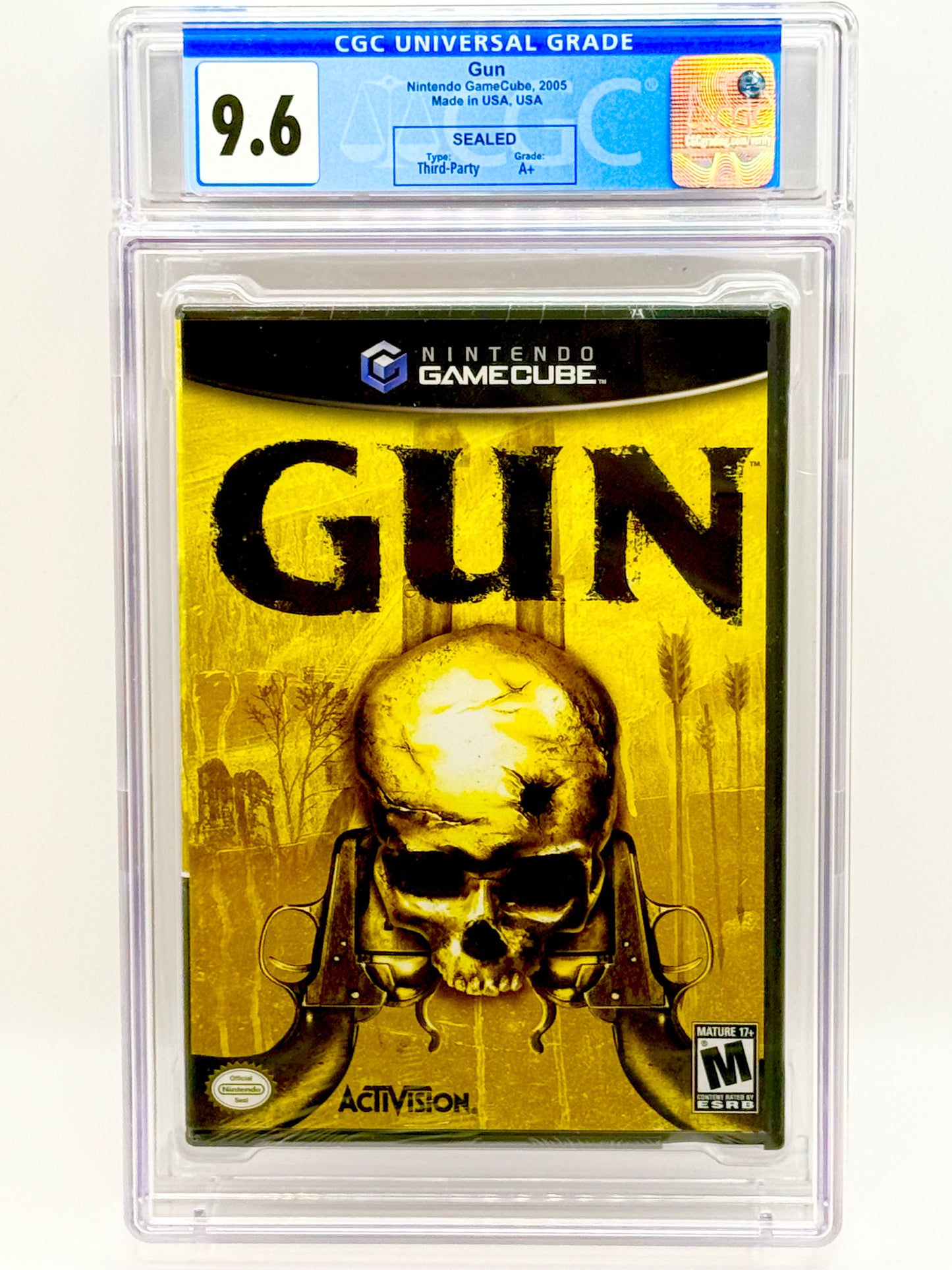 Gun Nintendo GameCube CGC Graded 9.6 A+ Pop 1