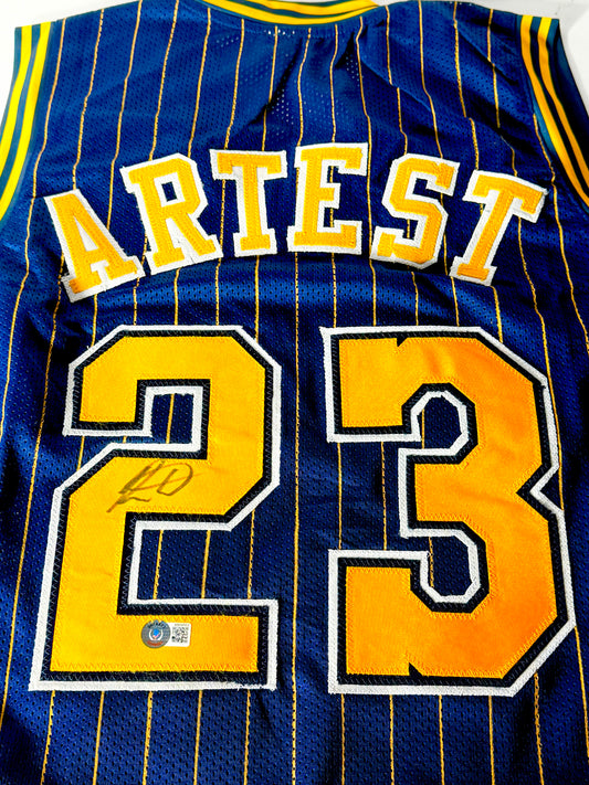 Ron Artest Signed Pacers Jersey Beckett Certified