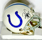 Reggie Wayne Signed Colts Mini Helmet Mounted Memories Certified