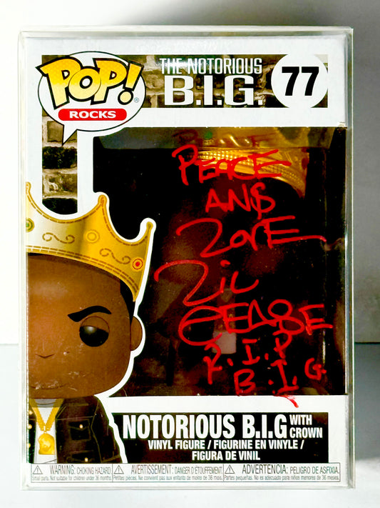 Lil Cease Signed Funko Pop (Peace and Love Rip B.I.G) Beckett Certified